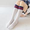 Medias de primavera, otoño e invierno para niñas, calcetines deportivos de fútbol de algodón para niños, calcetines altos para mujer, estilo universitario, antideslizantes, hasta la pantorrilla
