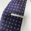 Clipe de Gravata Masculino Dourado 4cm Curto Moda Espelho Prata Estreito Personalidade Especial Temperamento Clipe de Gravata