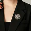 Broche grande de pérola alfinete de diamante feminino corsage anti-luz alto senso casaco sobretudo terno acessórios atacado transfronteiriço