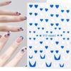 FULL BEAUTY Cross-border Novo Dia dos Namorados Nail Art Adesivos Vermelho Amor Balão de Ar Quente Adesivos de Unhas
