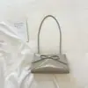 Shuai Mijia 2026 Verano Nuevo Bolso de Hombro Novedoso con Lazo para Mujer, Moda Coreana, Alto Valor Estético, Elegante Bolso Baguette