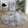 Tapete Redondo de Pelúcia, Tapete de Cabeceira para Quarto, Almofada de Sofá para Sala de Estar, Almofada para Cadeira de Escritório Giratória, Tapete para Pés de Closet