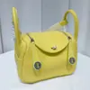 Mini Bolso Lindy de Piel de Vaca de Primera Capa, Bolso de Mano Genuino para Mujer, Bolso tipo 'Pillow Doctor', Bolso de Hombro Cruzado de Moda para el Trabajo