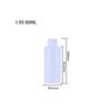 Venta al por mayor de botellas de plástico extruido de PE de 50 ml, pegamento de gota horizontal en el hombro, embalaje transparente, botellas de líquido selladas