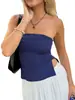 Primavera e Verão 2025 Transfronteiriço Amazon Aliexpress Estação Independente Europeu e Americano Top Tubo Sexy Colete Hot Girl Camisa de Base de Alta Elasticidade