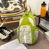 Serie Bloques de Color Bolso de Pecho Mochila de Doble Uso Nicho para Hombro o Cruzado Parejas Viajes al Aire Libre Mochila de Montañismo