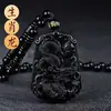 Colgantes de Obsidiana Natural al por Mayor, Doce Signos del Zodíaco, Colgantes de Año de Nacimiento para Mujeres, Collar del Zodíaco Tigre, Collar del Zodíaco Conejo, Regalo para Novio