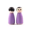 Juguetes de Graffiti Personalizados para Niños Niños y Niñas Figuras de Madera Pintadas a Mano Muñecas de Madera Coloridas Adornos Marioneta Decoración