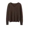 Serie DopaminaTejido Pesado Cepillado ~ Suéter de Punto de Seda y Cachemira Suave y Cómodo para Mujer, Jersey de Otoño e Invierno
