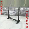Dieciocho Tipos de Estante para Armas Estante para Espadas de Madera Maciza Estante para Sable de Guan Yu Estante de Exhibición Vertical con Múltiples Agujeros con Borla Roja Estante para Espadas