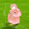Micro Paisagem Colorida Luminosa Mini Animal Boneca Cabrito Decorações DIY Acessórios Mesa Resina Pequenos Enfeites