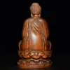 Colección Antigua de Estatuillas de Buda de Boj, Adornos para Coche, Tallas en Madera del Buda Shakyamuni, Artesanías para Decoración del Hogar