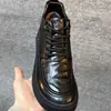 Zapatos de Cuero Genuino para Hombre, Estilo Casual de Negocios para Primavera, Nueva Tendencia 2024, Versátiles, Suela Gruesa, Antideslizantes, Estilo Británico para Hombre