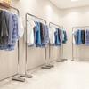 Estante de Exhibición para Tienda de Ropa Acero Inoxidable Piso a Piso Estante para Ropa Nakajima Estante para Ropa Infantil Percha Especial para Tienda de Ropa de Mujer
