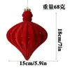 Bolas de Natal Veludadas Grandes, Multicoloridas, de Formato Único, Enfeites de Árvore de Natal Pintados, Bolas Decorativas para Atmosfera Festiva, Personalizáveis