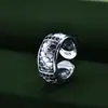 Joias de Prata Esterlina 925 Anel Vintage Anel de Prata Tailandesa Anel Escama de Dragão Seiko Moda Nacional Personalidade Joias Simples Atacado