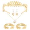Transfronterizo Europeo y Americano Deseo Nuevos Accesorios para el Cabello Moda Elegante Diadema de Perlas Hoja Dorada Ventas Directas de Fábrica Accesorios de Comercio Exterior