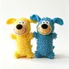 Juguetes para Perros para Entretenimiento, Autoentretenimiento, Dentición de Cachorros, Juguetes Resistentes para Masticar, Juguetes Chirriantes, Juguetes con Forma de Mopa, Juguetes Divertidos para Mascotas para Perros