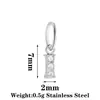 Nuevo Colgante de Acero Inoxidable Letra Zirconia Venta Caliente Accesorios para Collares Pendientes DIY 26 Dijes de Letras Inglesas A-Z