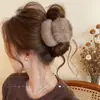 Pinza de Pelo de Felpa Otoño e Invierno para Mujeres con Mucho Volumen de Cabello 2025 Nueva Pinza de Pelo de Gama Alta Pinza de Tiburón Tocado para la Parte Posterior de la Cabeza