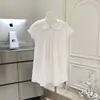 Camiseta de Manga Corta con Cuello de Muñeca Moon Bubblegum para Mujer Verano 2026 Estilo Coreano Color Dulce Top