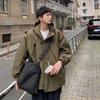 Chaqueta con capucha de trabajo para hombre, chaqueta cortavientos de moda japonesa de otoño, chaqueta deportiva para exteriores de alta calidad
