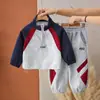 Conjunto de Sudadera Nuevo 2026 para Niños Ropa de Otoño para Niños Chico Atractivo Ropa para Bebés de Primavera y Otoño Conjunto de Dos Piezas Estilo Coreano