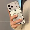 Adecuado para Apple 18 Pro, funda de teléfono de cobertura total con diseño de dibujos animados, iPhone 17 Pro Max, con un divertido diseño calado con motivos de perro moteado