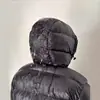 2026 Nueva Tendencia Europea y Americana Transfronteriza Street Hip-Hop Bordado de Letras Unisex Chaqueta Cálida de Algodón Venta al por Mayor Negro