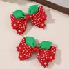 Tejido de Encaje Nuevo Europeo y Americano Transfronterizo Cinta con Hilo Lazo Pinza para Cola de Caballo Pinza para el Cabello de Niña Corazón Pinza Lateral