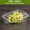 Caixa de Embalagem Descartável para Frutas Caixa Plástica Transparente Caixa de Embalagem para Morango 0,5kg Retangular com Tampa 500g