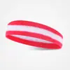 Faixa de Cabeça Colorida Absorvente de Suor para Homens e Mulheres, Faixa de Cabeça Esportiva para Corrida e Fitness, Faixa de Cabelo Colorida, Faixa de Cabeça que Absorve o Suor, Atacado