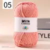 Ovillo de Hilo de Algodón Leche de 5 Hebras DIY Suéter para Muñeca Bufanda Sombrero Hilo de Algodón Algodón Material Transparente Fabricante de Hilo Venta al por Mayor