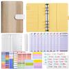 Cuaderno de Contabilidad de Hojas Sueltas de Cuero PU Transfronterizo Personalizado Creativo de Presupuesto en Efectivo Cuaderno de Planificación Financiera