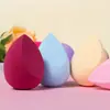 Huevo de Maquillaje Hidrofílico No Absorbe Polvo, Esponja de Polvo Sin Látex, Herramientas de Maquillaje, Empaque con Logo de Color Personalizado