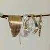 Set de pulseras vintage, pulseras de ala ancha a la moda y versátiles, pulseras versátiles apilables de alta gama, nuevo diseño primavera-verano