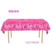 Suministros para fiesta temática de Barbie nuevos transfronterizos globo de aluminio Barbie mantel de papel desechable protección ambiental cumpleaños