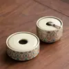 Tarro Ruyao Dunhuang Fengling de Cerámica para Residuos de Té, Papelera para Mesa de Té, Cenicero Anti-Humo, Decoración Personalizada para el Hogar, Creatividad de Lujo Ligero