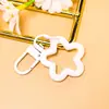 Llavero Creativo de Estrella de Cinco Puntas Hueca de Colores Hebilla de Puerta Giratoria Colgante Decorativo Creativo para Bolso Accesorios Hechos a Mano DIY