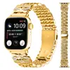 Adequado para Apple Watch10 Pulseira de Aço Sete Contas Borboleta iWatch Se Pulseira de Relógio Apple Pulseira de Relógio de Aço Inoxidável