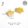 Fábrica Pesada Doce Signos del Zodíaco Vietnamita Arena Oro Agujero Pasante Jade Cordón Colgante Pulsera Cuerda Accesorios de Joyería Procesamiento y Personalización