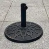 Base redonda de resina para sombrilla de exterior, 8 kg, portátil