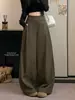 ¡Disparo real! Pantalones de Pierna Ancha con Doble Bolsillo, Estilo Nuevo Otoño 2026 para Mujer con Cremallera Lateral, Pantalones Casuales Sueltos para Mujer