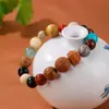 Pulsera de Juego Wen del Templo Pulsera de 18 Semillas Bodhi Pulsera de 18 Semillas Bodhi Estrella Luna Natural Multitresoro