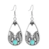 Pendientes Geométricos Populares de Aleación Estilo Resort de Playa para Mujeres Acrílico Turquesa Textura de Moda Pendientes al por Mayor