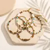 Pulsera de Piedra Natural Vintage con Cuentas Acero de Titanio Apilable Ojo de Tigre Turquesa Imitación Joyería de Mano de Nicho Accesorios Transfronterizos Venta al por Mayor