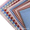 Novedades Primavera y Verano en Stock Telas Cuadros Rojo y Azul Teñidas en Hilo para Ropa, Materiales para Camisas y Pantalones de Hombre y Mujer