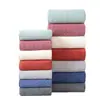 Toalla de Espiga de Trigo con Etiqueta Transfronteriza, Toalla de Felpa Coral de Punto de Urdimbre con Borde Liso, Toalla de Baño para Uso Doméstico, Absorbente y Espesa