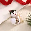 Nuevos broches navideños de moda europea y americana: Árbol de Navidad, zapatos, Santa, renos, corona, copo de nieve, pines de campana para mujer, transfronterizo