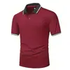 Polo Masculino de Verão Quente Novo Manga Curta Estampado 3D Casual de Negócios Slim Fit Respirável Botão Polo